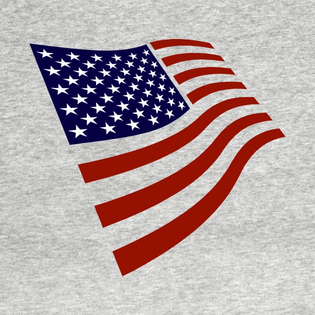 USA Stylized Graphic American Flag July 4th Patriotic by FlashMac